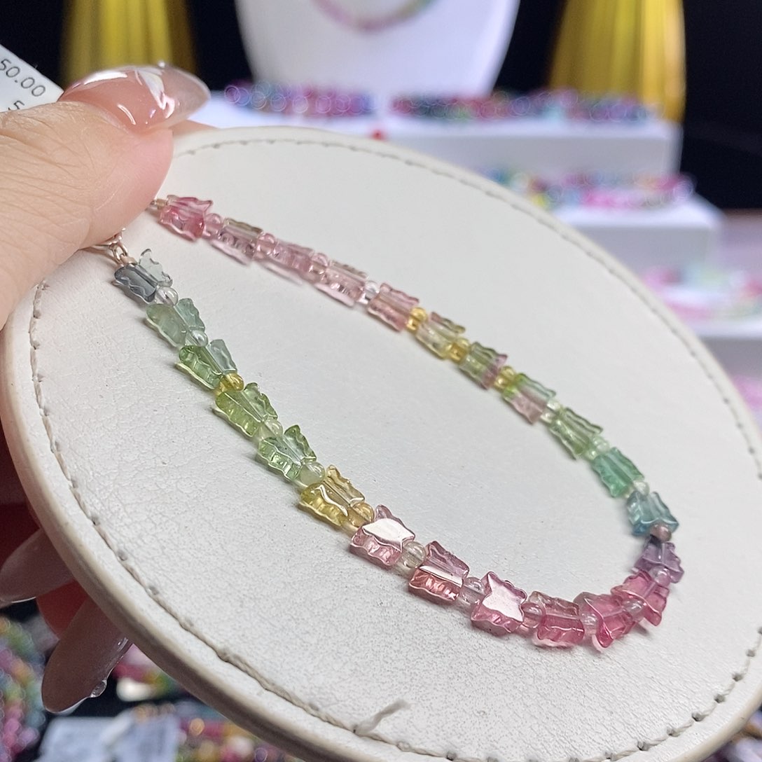 未镶嵌手链碧玺蝴蝶