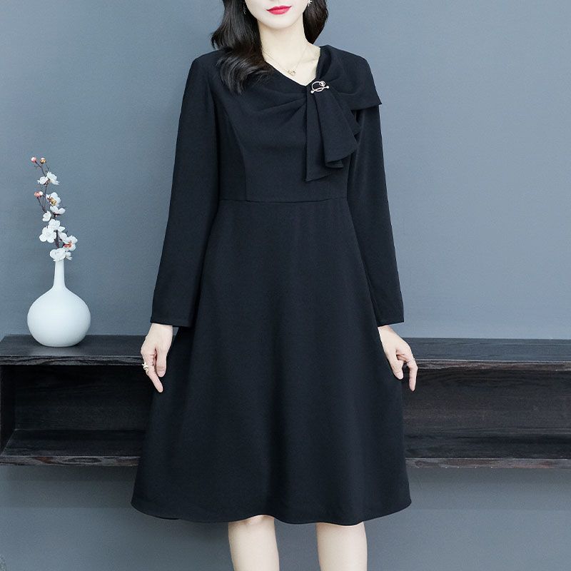 蝴蝶结秋季甜美连衣裙229119