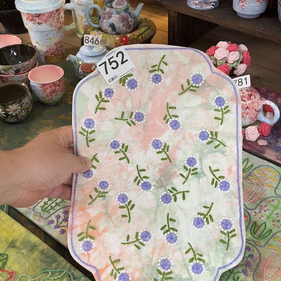 刺子绣茶席规格30*20