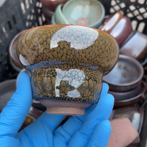 茶盏建阳建盏微瑕葫芦