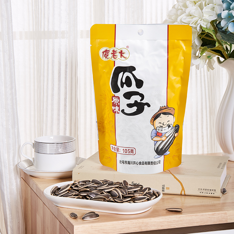 傻老大傻老大原味葵花籽新疆阿勒泰特产105g*5袋大瓜子