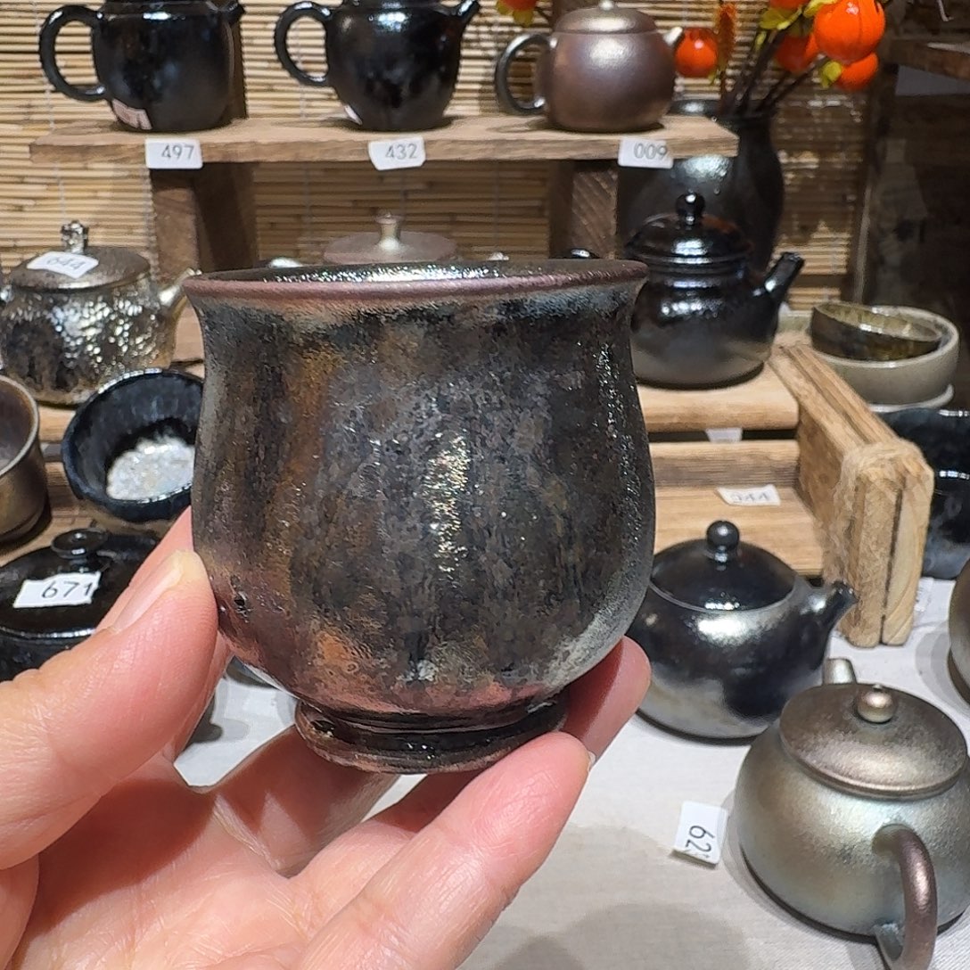 随****壶建水紫陶紫泥柴烧杯