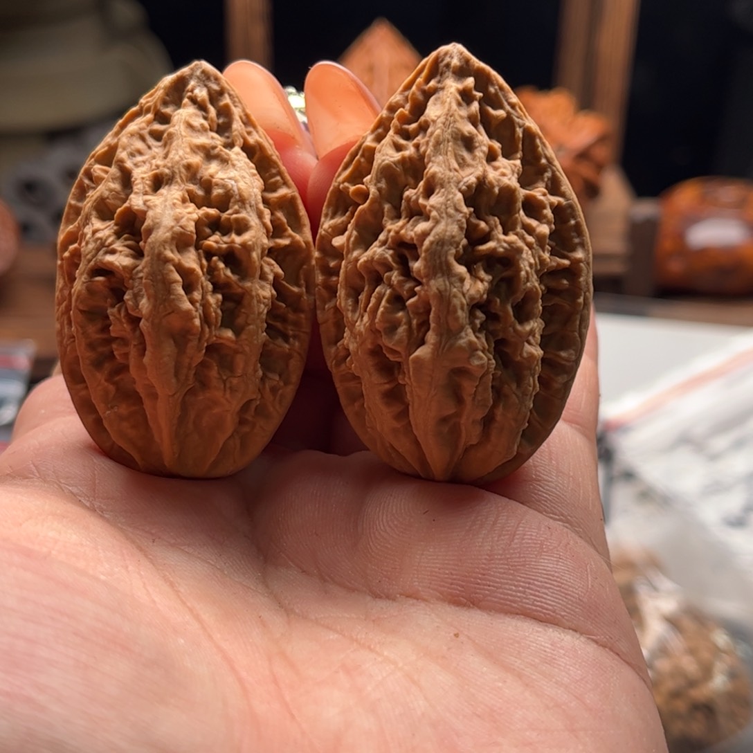 文玩核桃把件关东木子家楸大胖110