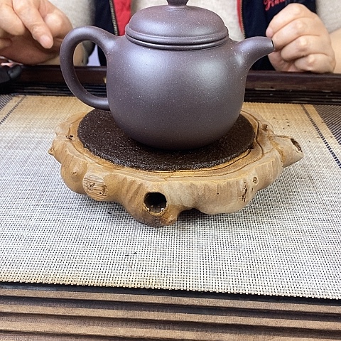 紫砂茶壶宜兴紫砂大水潭天青260c c