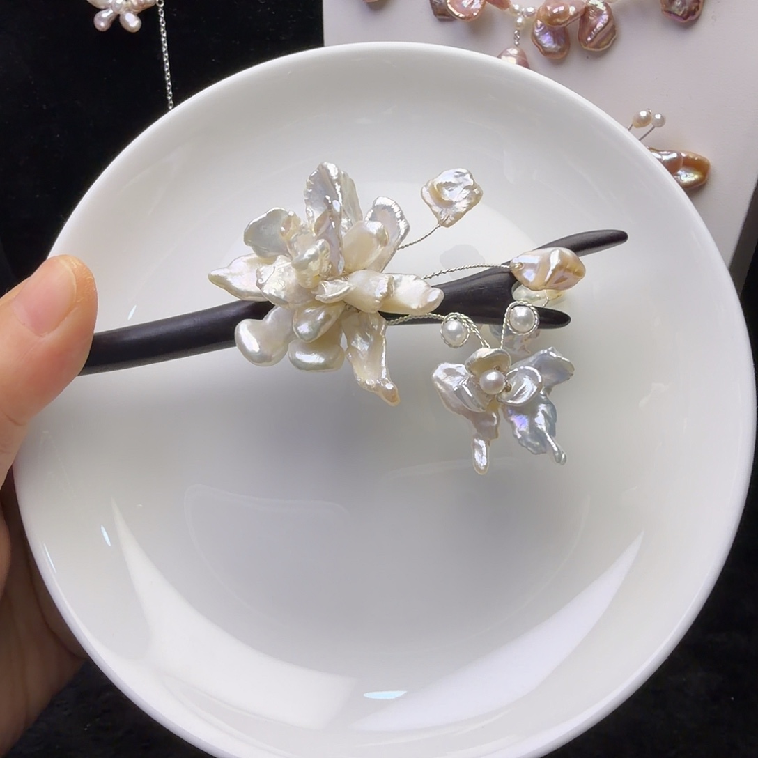 铁合金檀木发簪檀木发簪