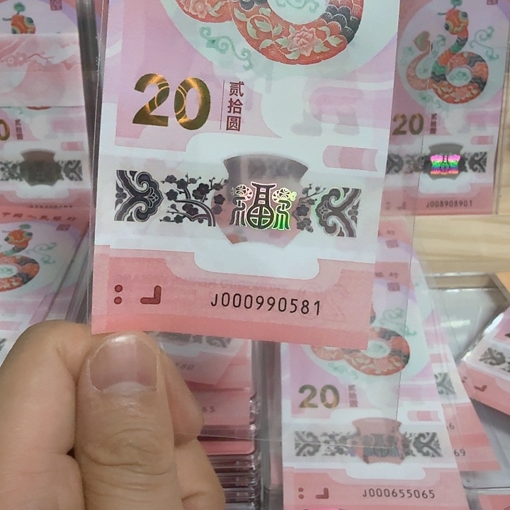 塑料小蛇钞号码000990581