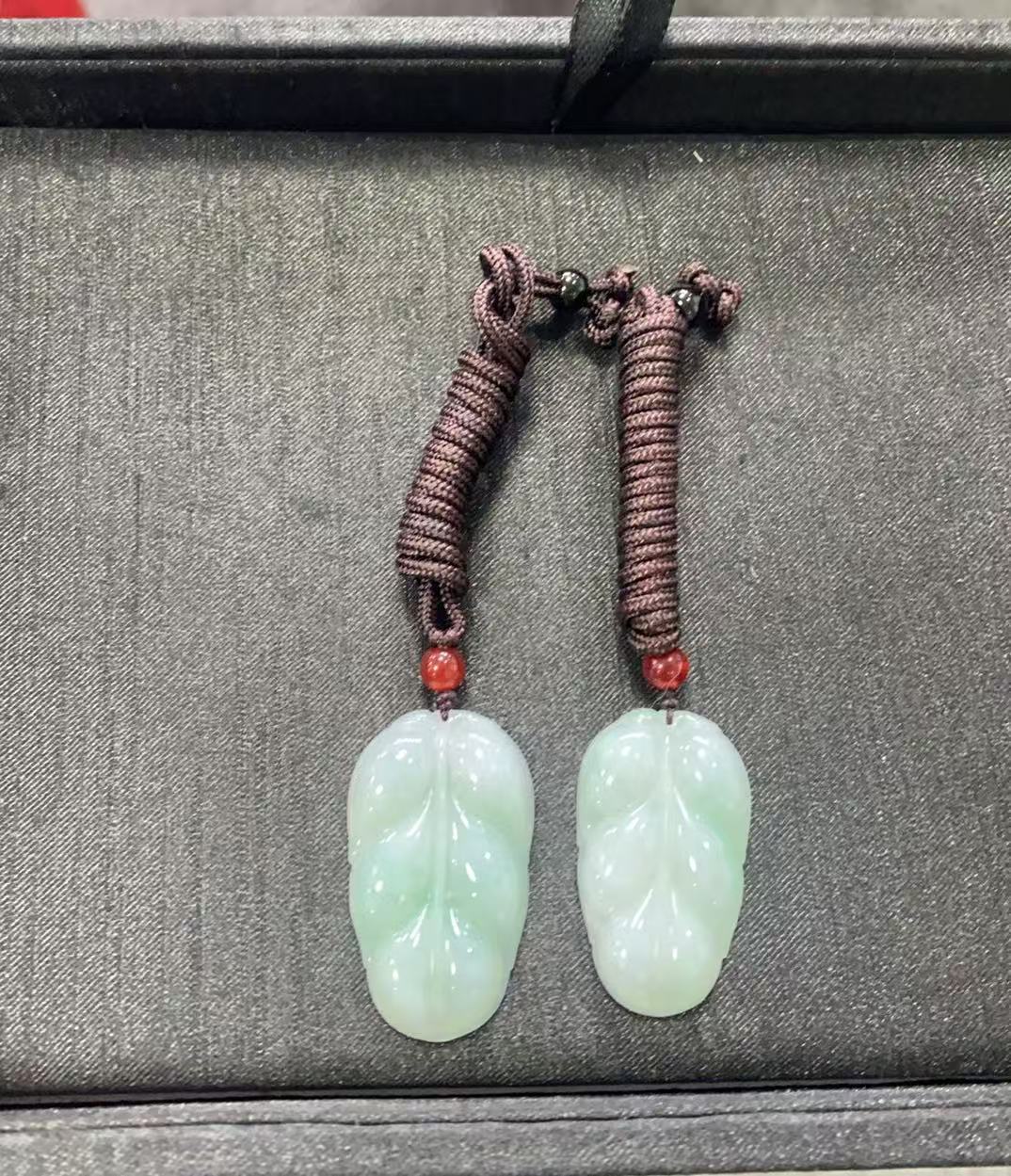 天然翡翠挂件多样性发一件F619169 叶子23