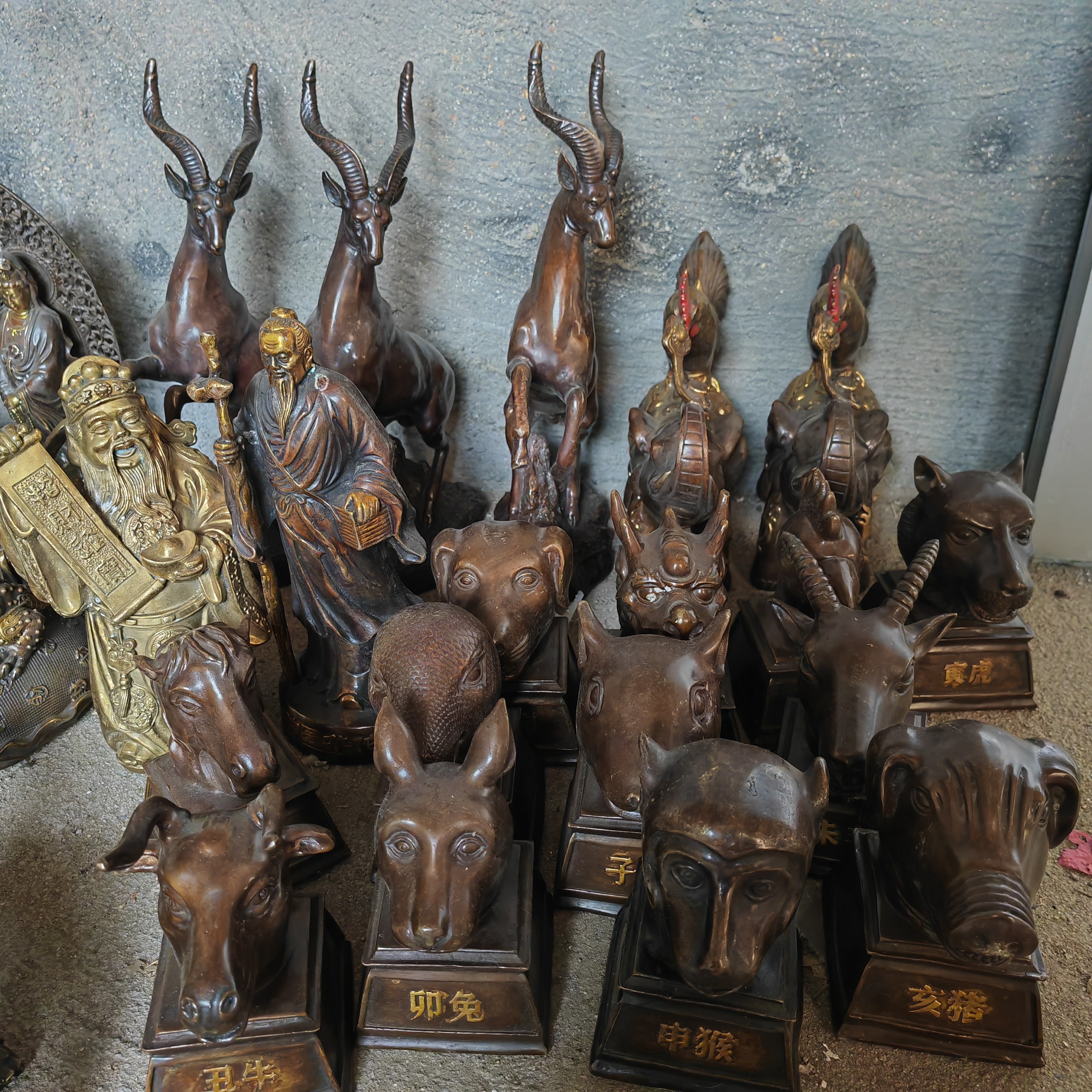十二生肖铜首家居办公室乔迁礼品装饰品