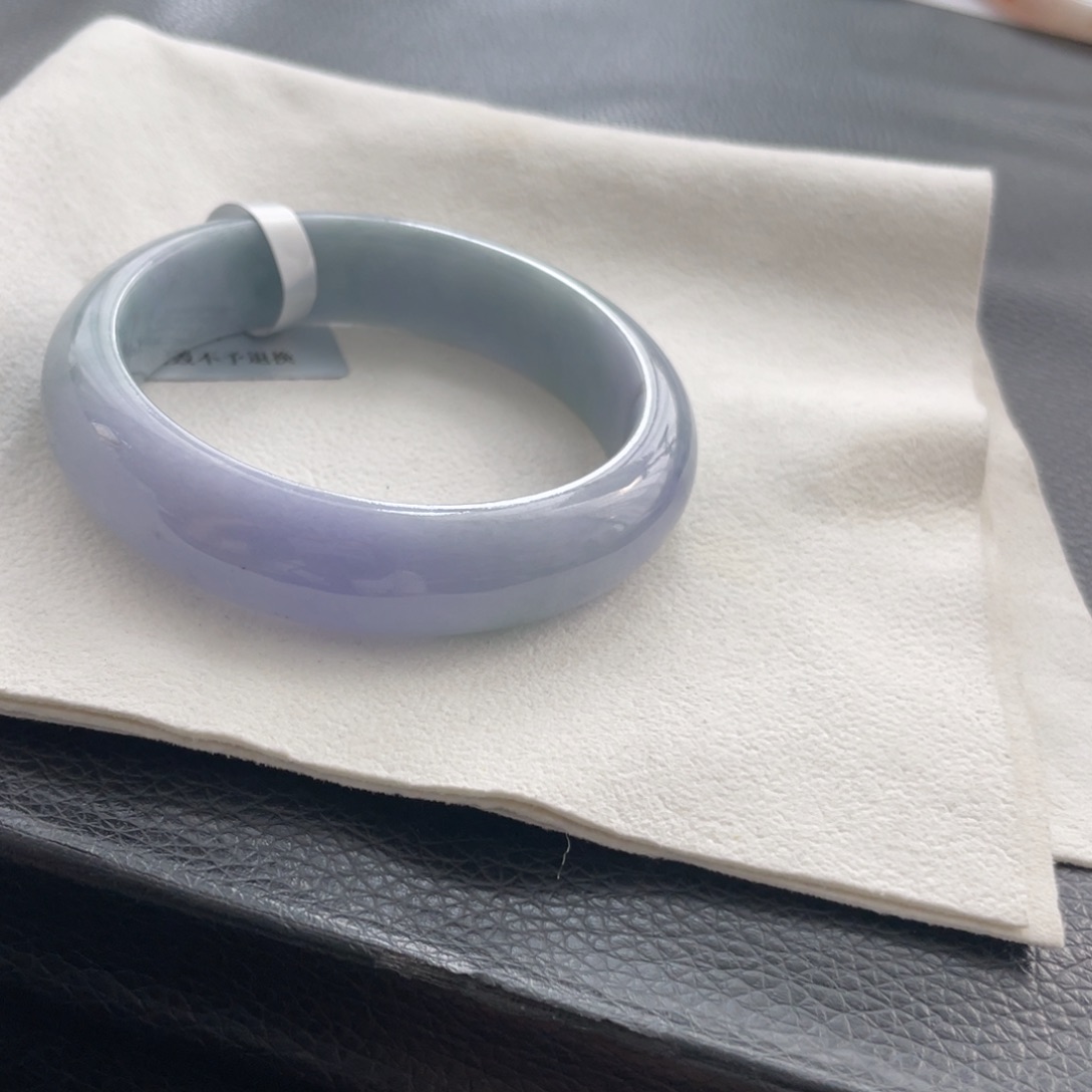 翡翠未镶嵌手镯纹57正圈