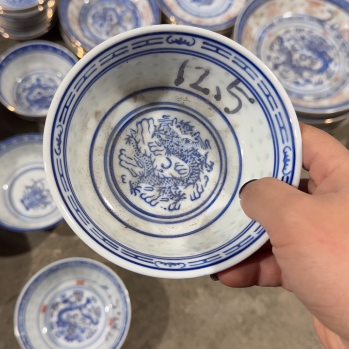 摆件素玲珑5寸碗米饭碗