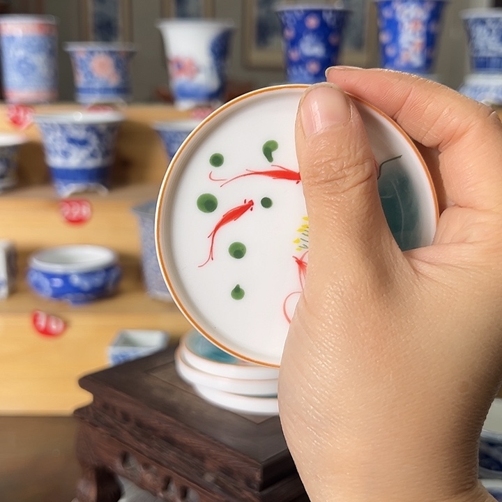 柏***墨奈手绘陶瓷花盆