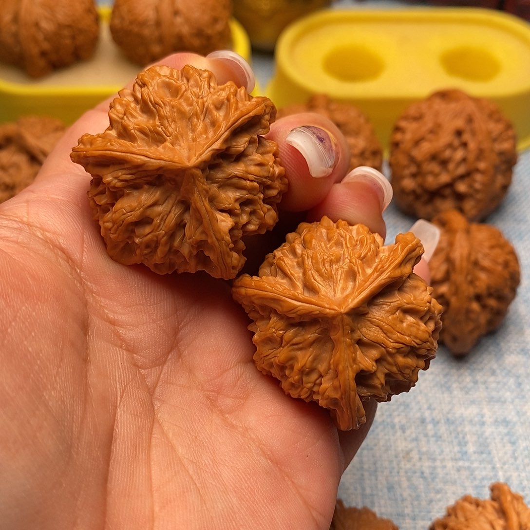 把件文玩核桃毕业三棱39尺全品