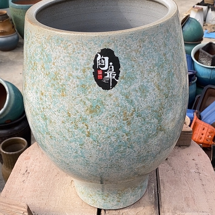 花盆紫砂口21高度33瑕疵