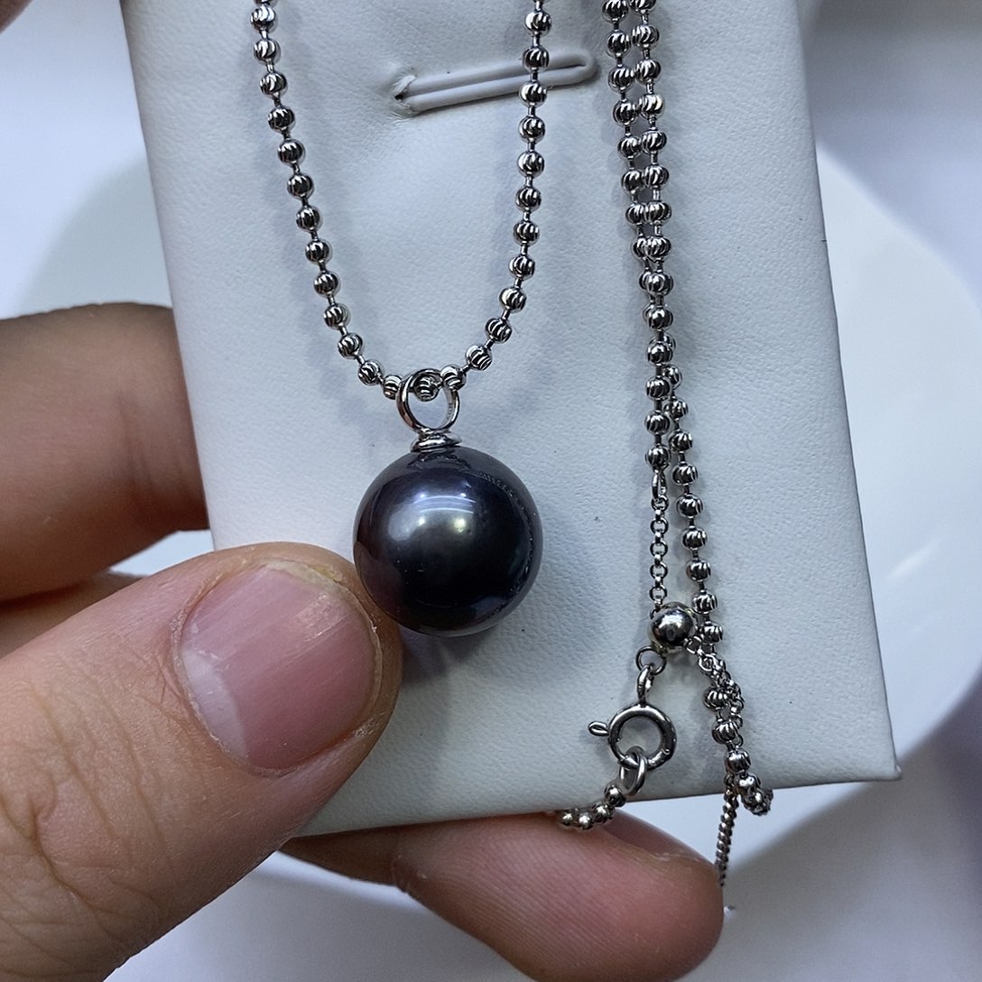 银S925镶嵌颈饰海水珍珠