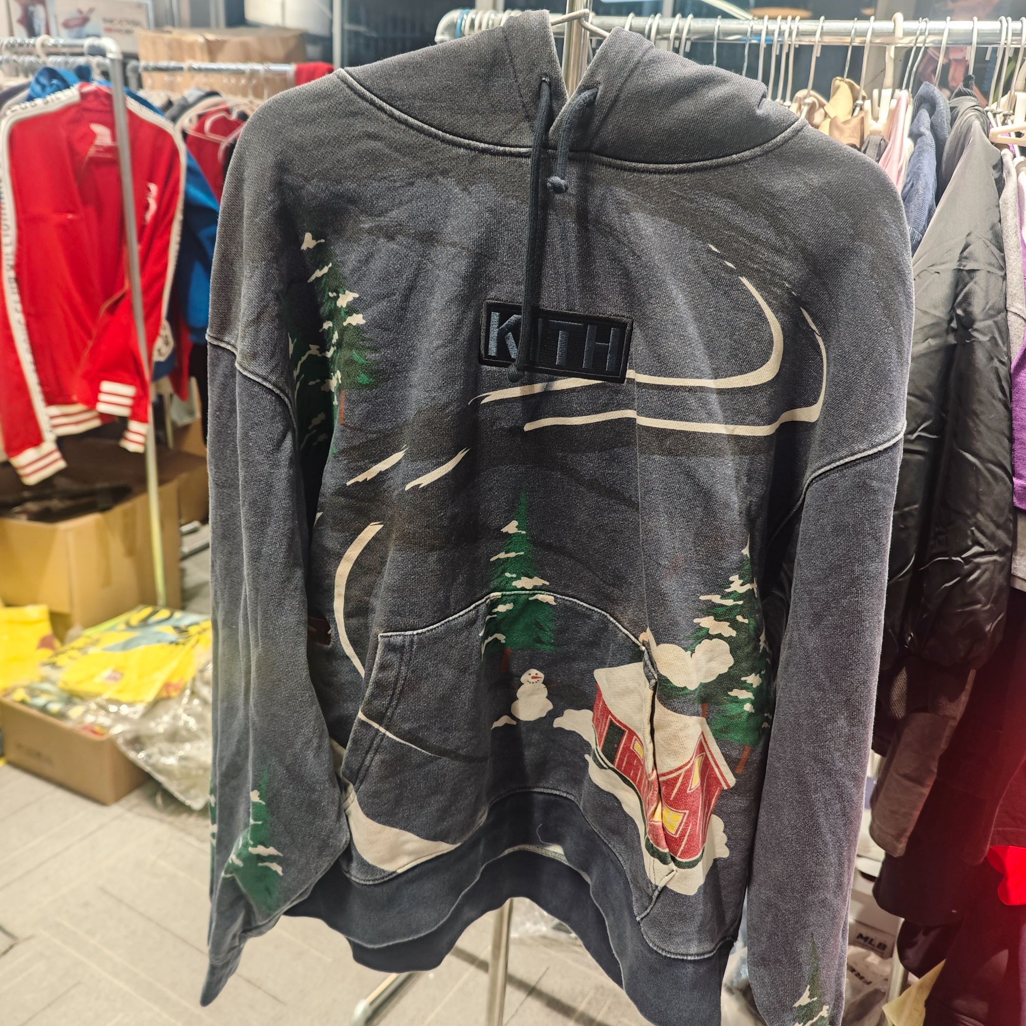 K15 做旧水洗灰 卫衣 潮流服饰 kith020