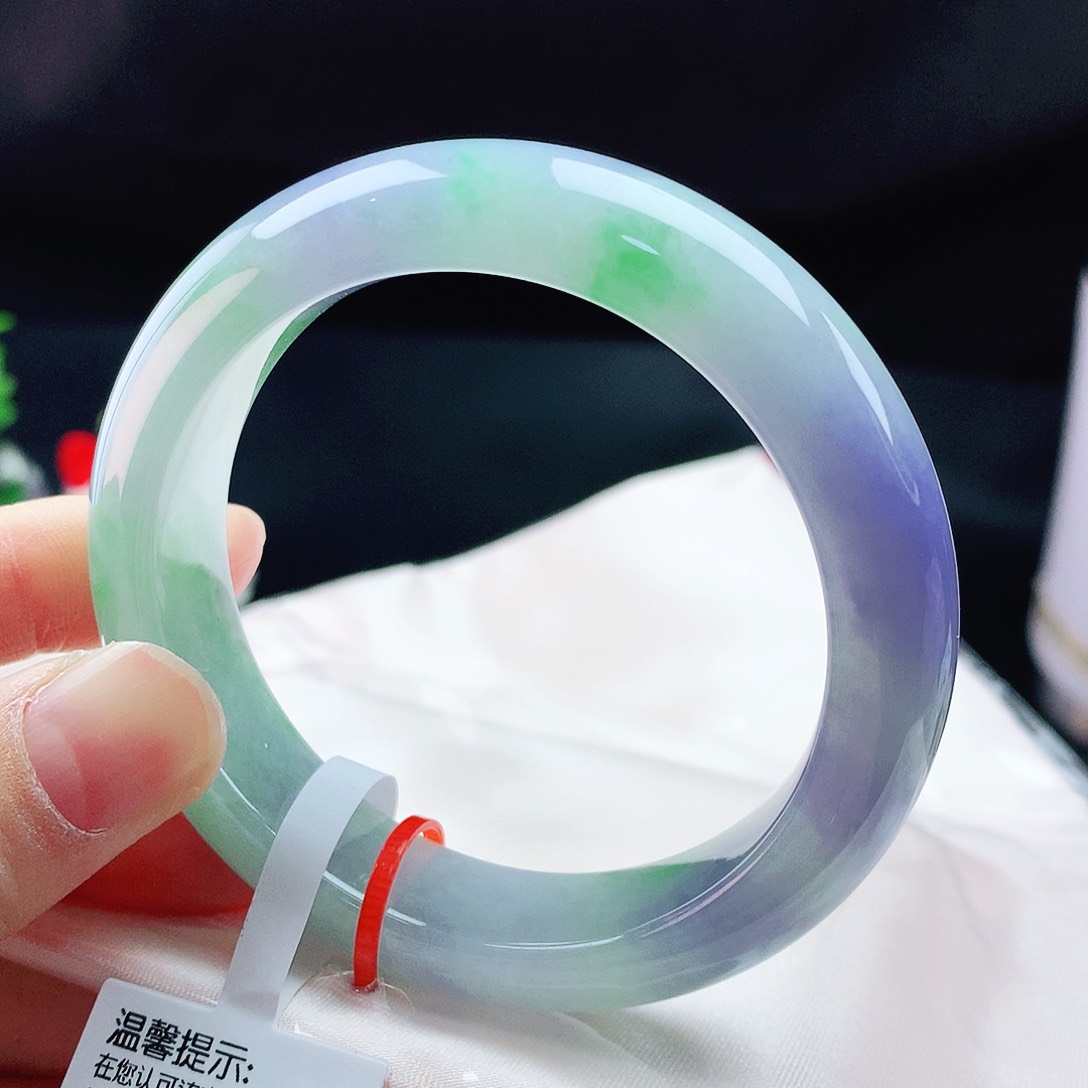 未镶嵌手镯翡翠53春彩