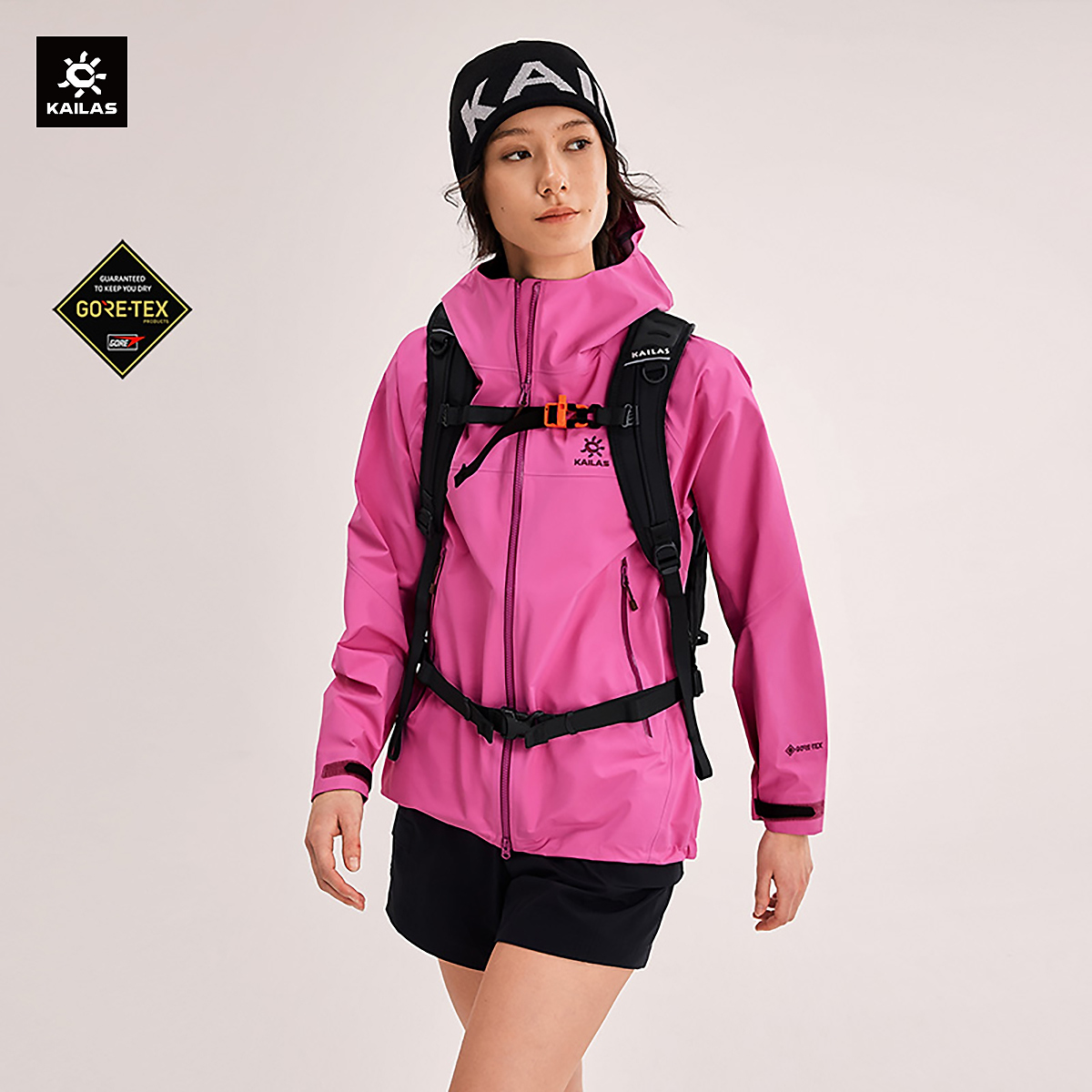 KAILAS凯乐石【超轻量】MONT X-LT 女冲锋衣防水防风透气高海拔攀登