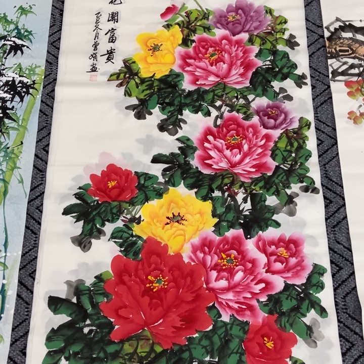 枕书斋画廊的直播间