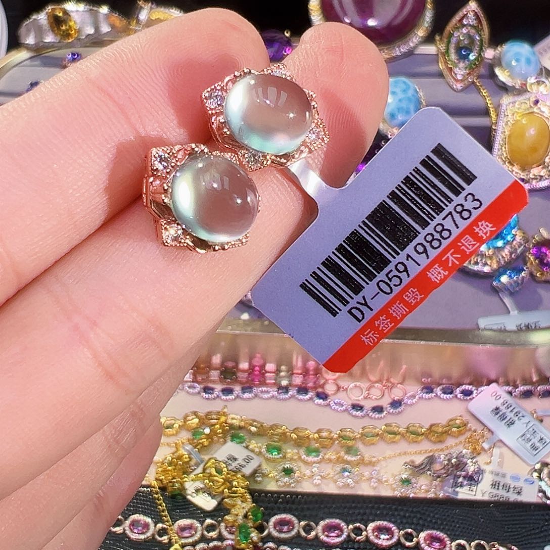 银S925镶嵌葡萄石珠宝半成品