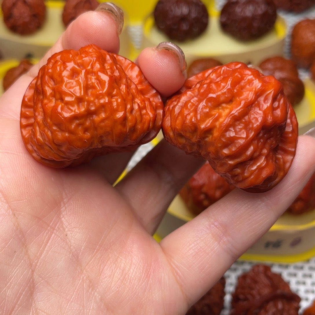 桃核吊坠文玩核桃 手把件 蛤蟆头 39