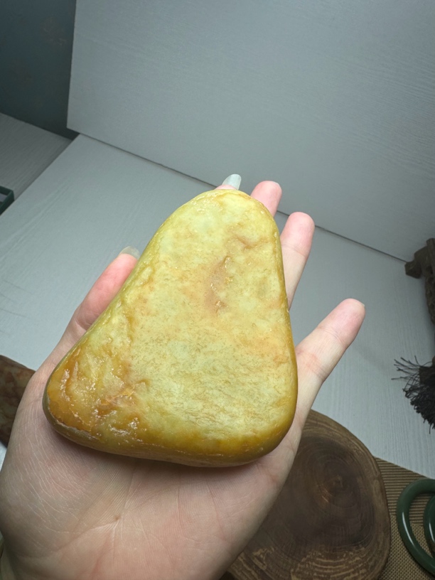 和田玉黄白玉挂坠