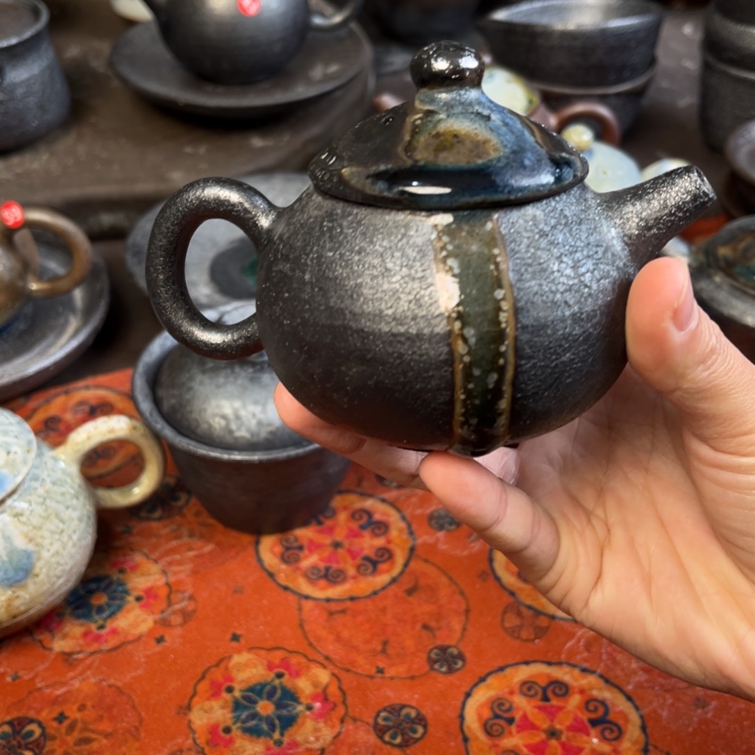 追***虫柴烧茶器柴烧茶器