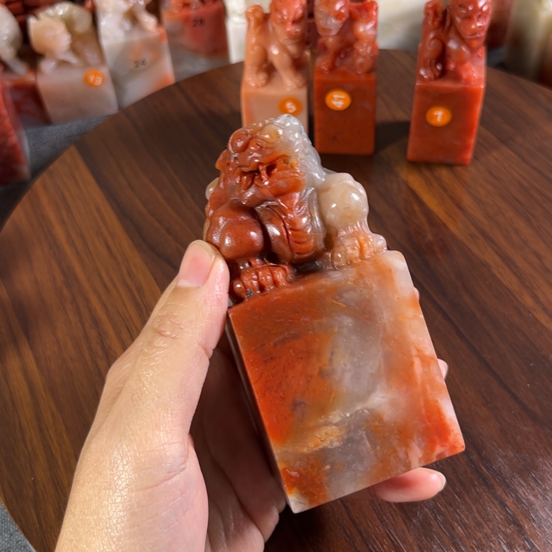 印石老挝石一个大章