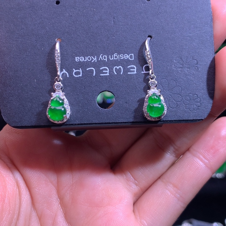 【闪购商品】颈饰银S925镶嵌翡翠天然翡翠