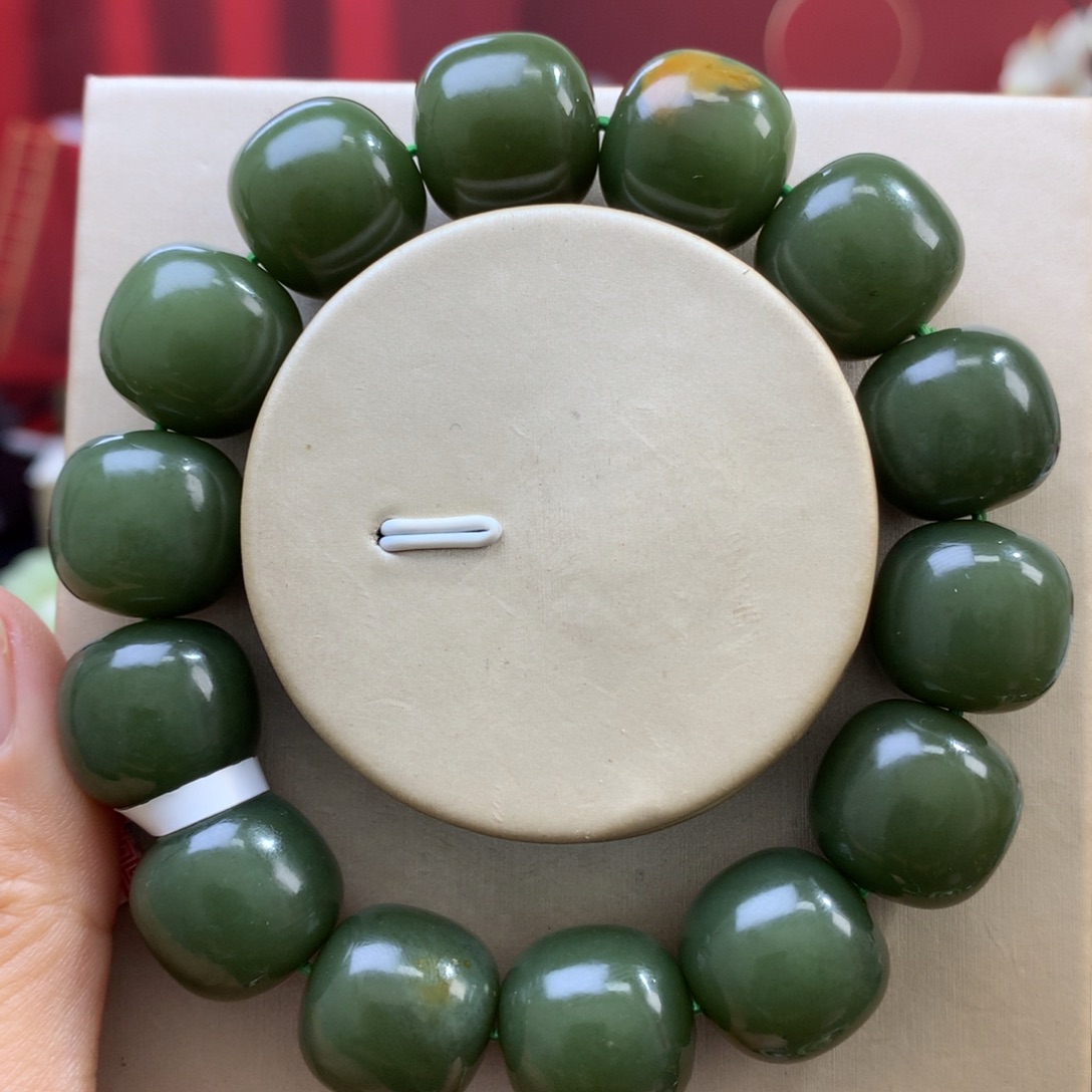 和田玉未镶嵌手链