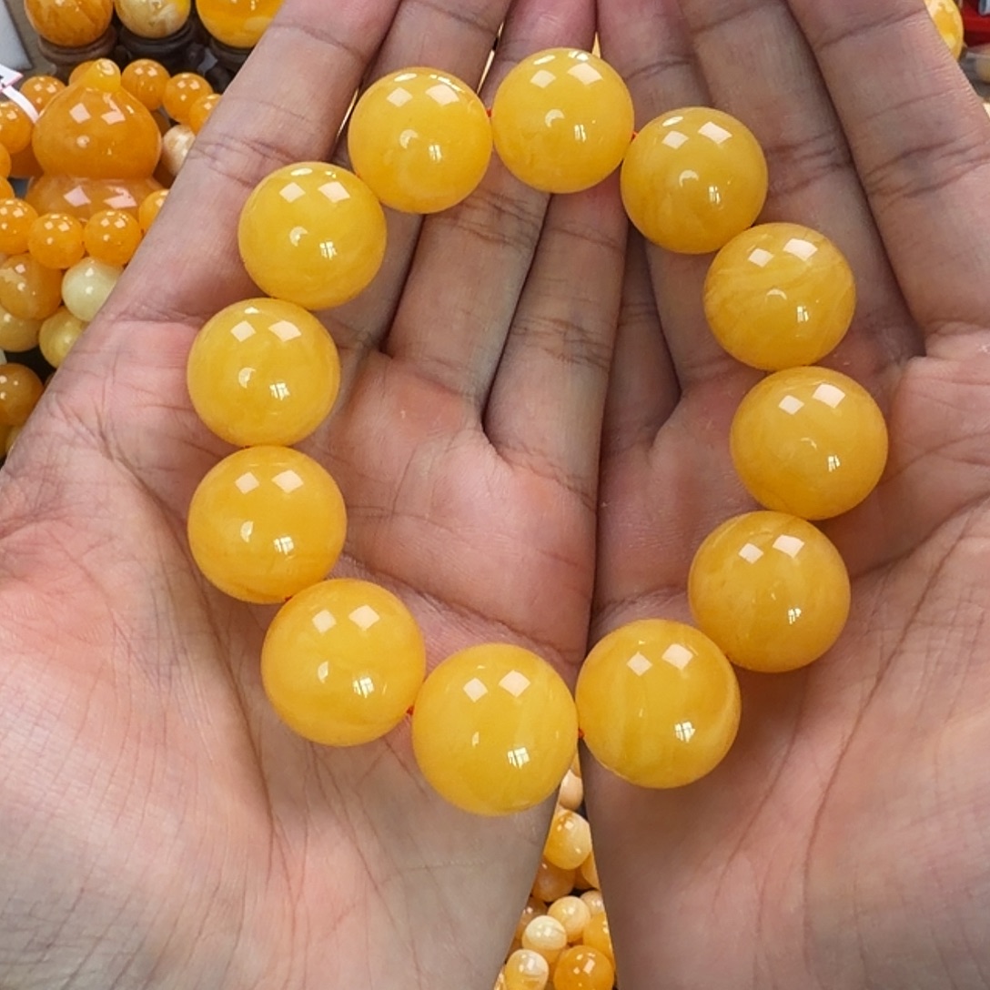 琥珀未镶嵌珠宝奇石20mm同料