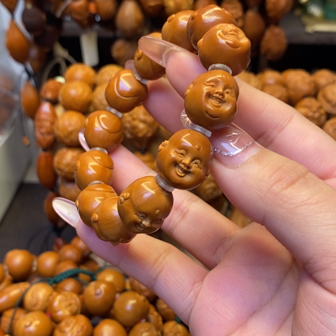 橄榄核手串/手链十分开心