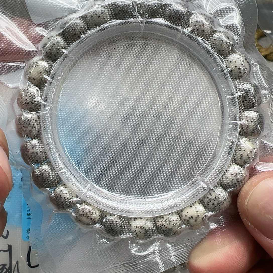 星月菩提手串93高端卡姿兰大眼睛绿包白9星月菩提单圈0.9