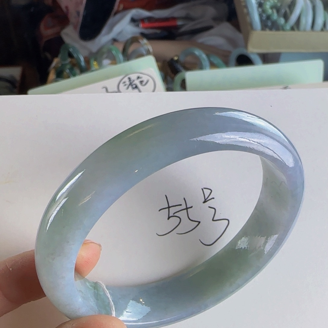 翡翠手镯未镶嵌老坑58.5圈