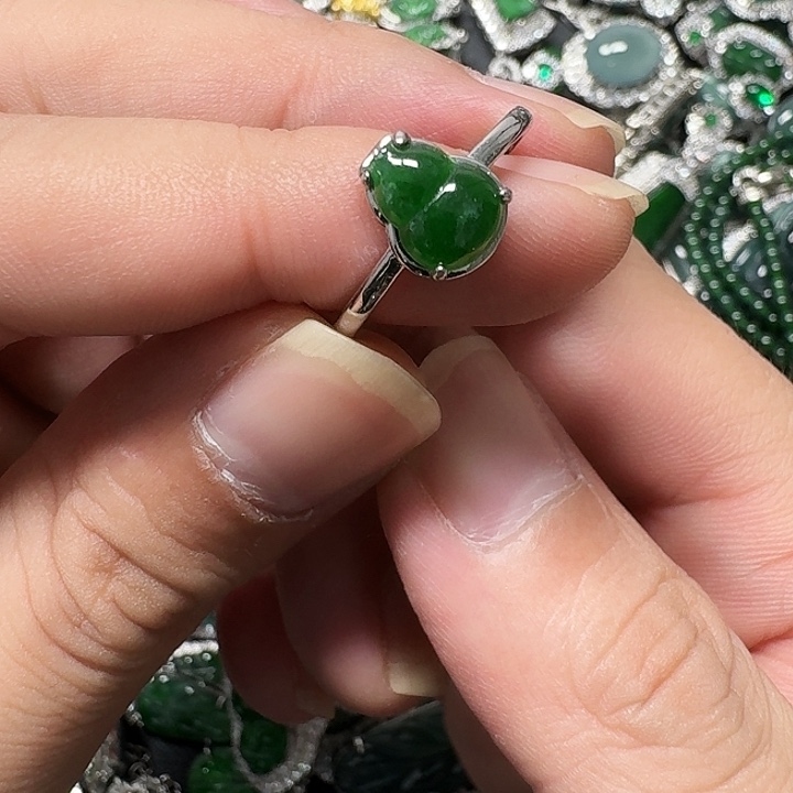 翡翠未镶嵌颈饰天然A货翡翠放漏