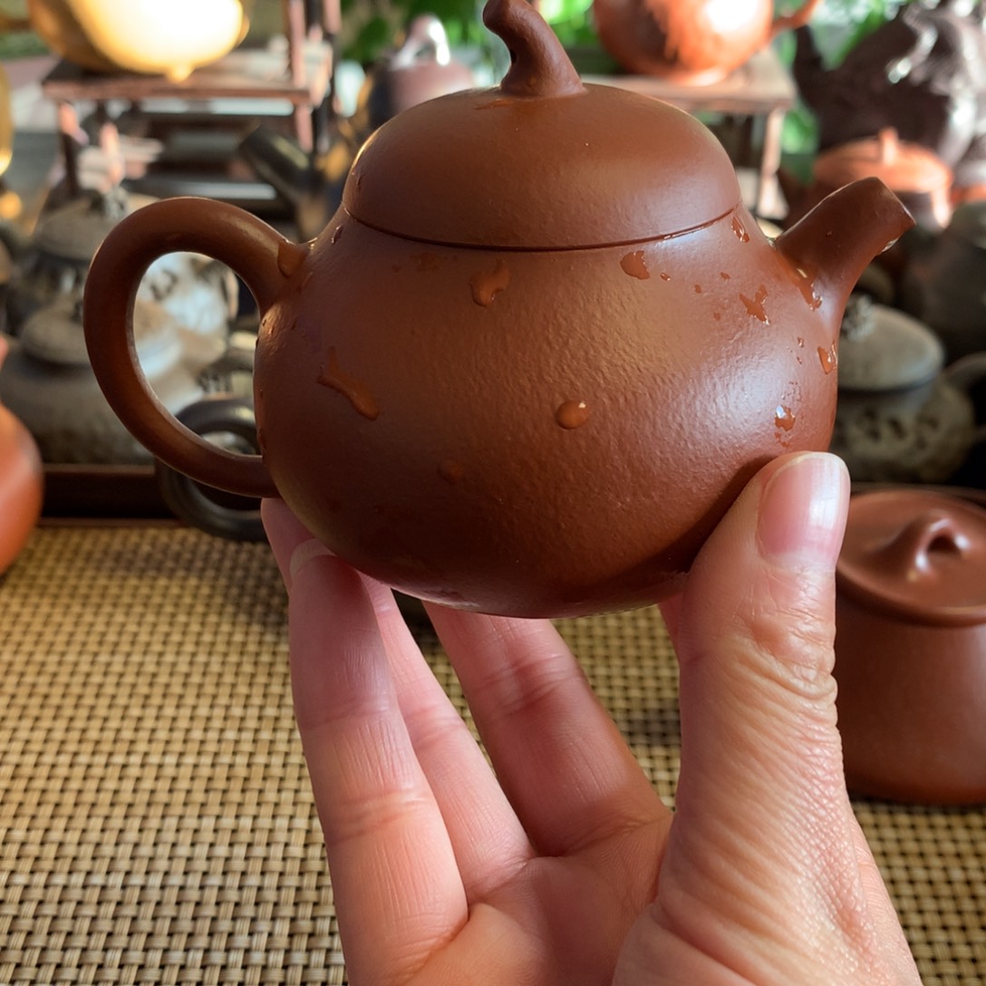 茶壶紫砂宜兴原矿朱泥150cc