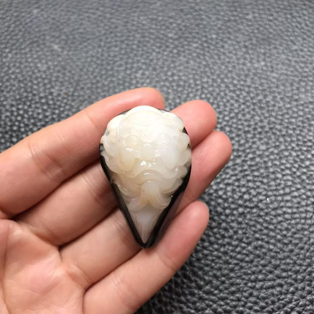 和田玉钟馗，实物漂亮