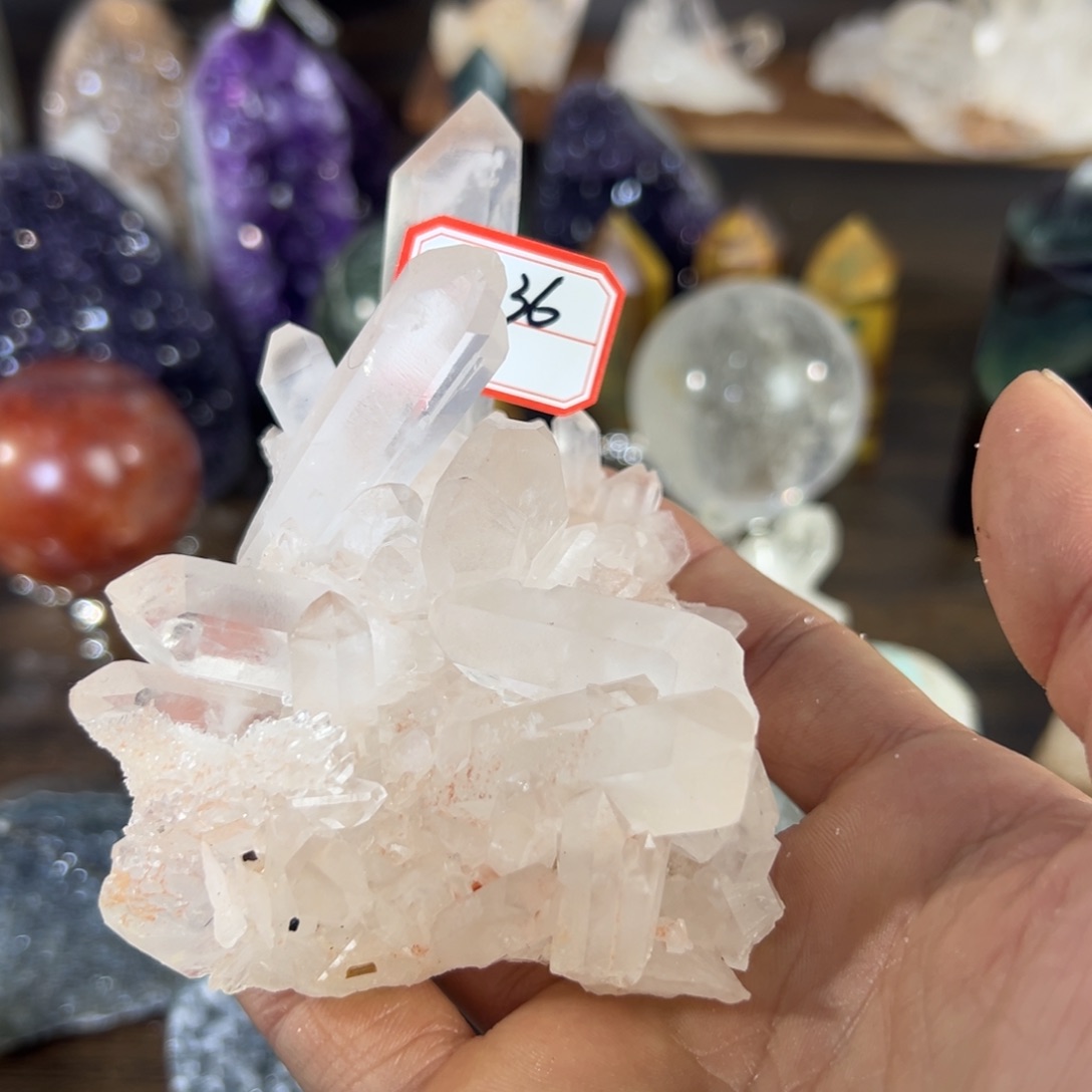 水晶天然水晶，默认微瑕未镶嵌