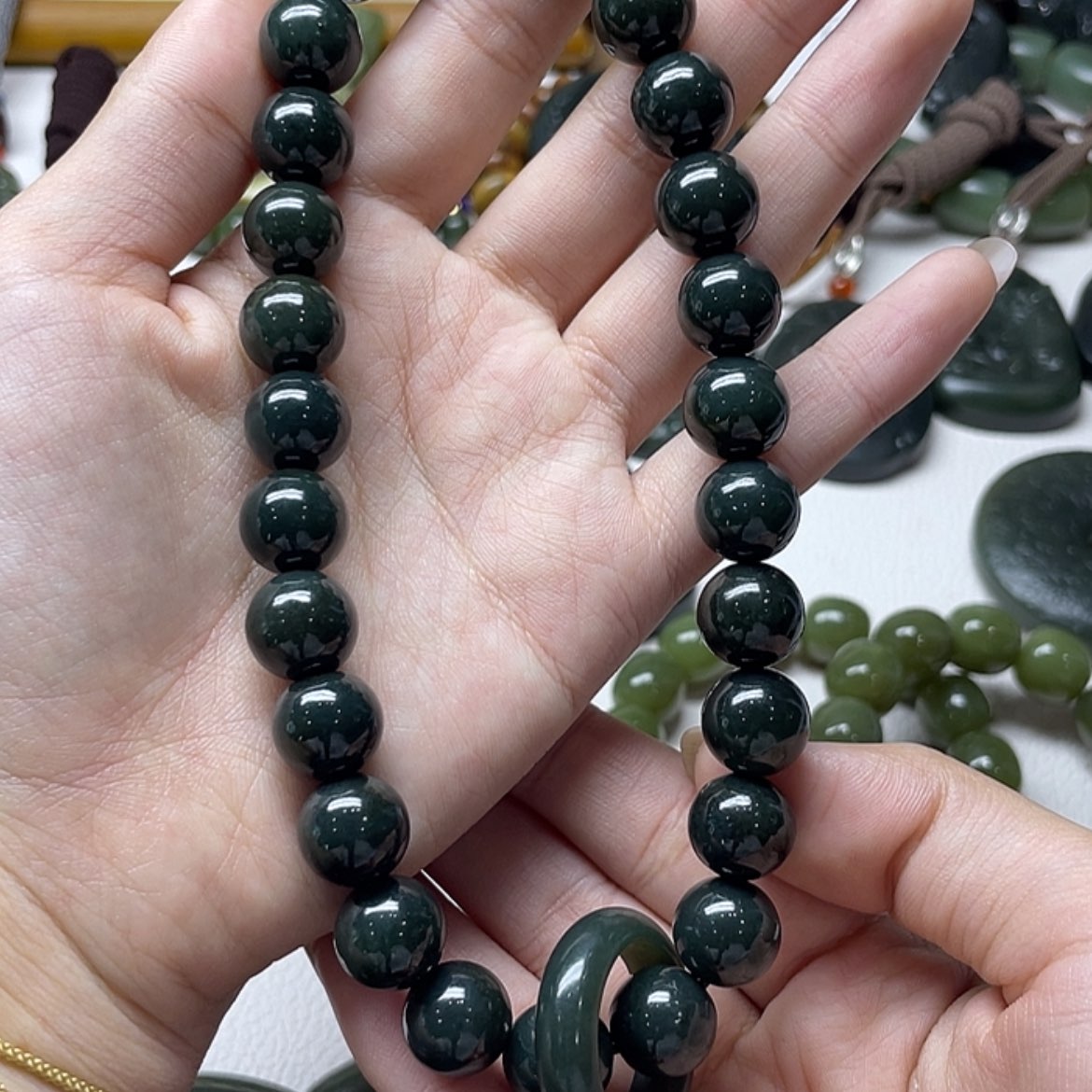 【闪购商品】和田玉手把未镶嵌