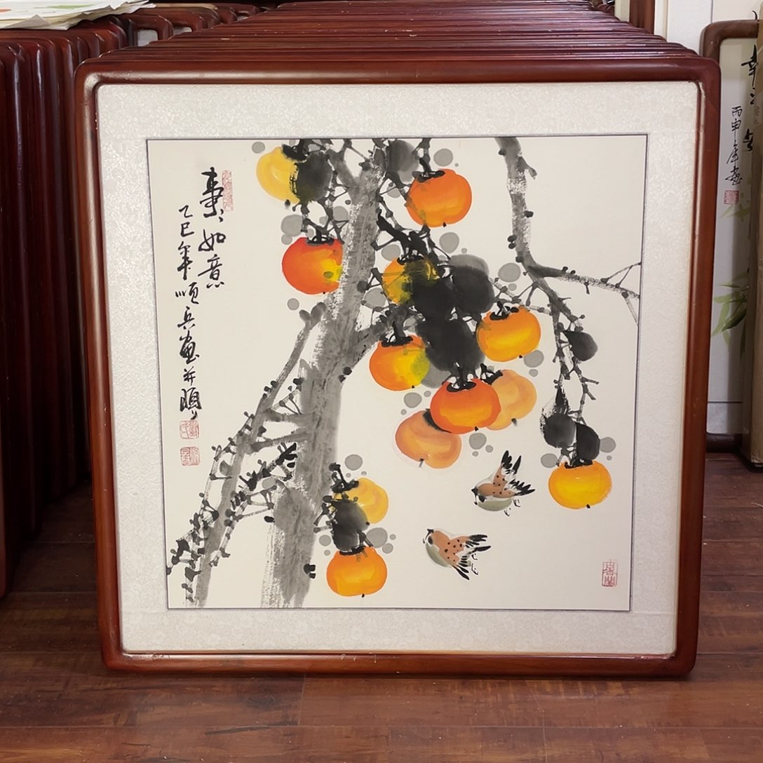 国画带框尺寸63*63厘米
