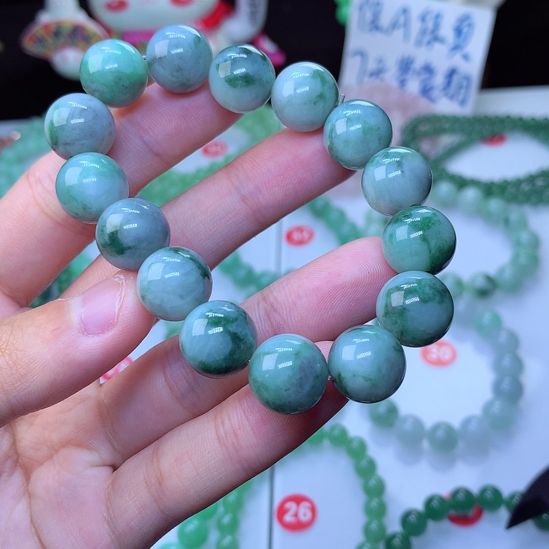 翡翠毛衣链未镶嵌