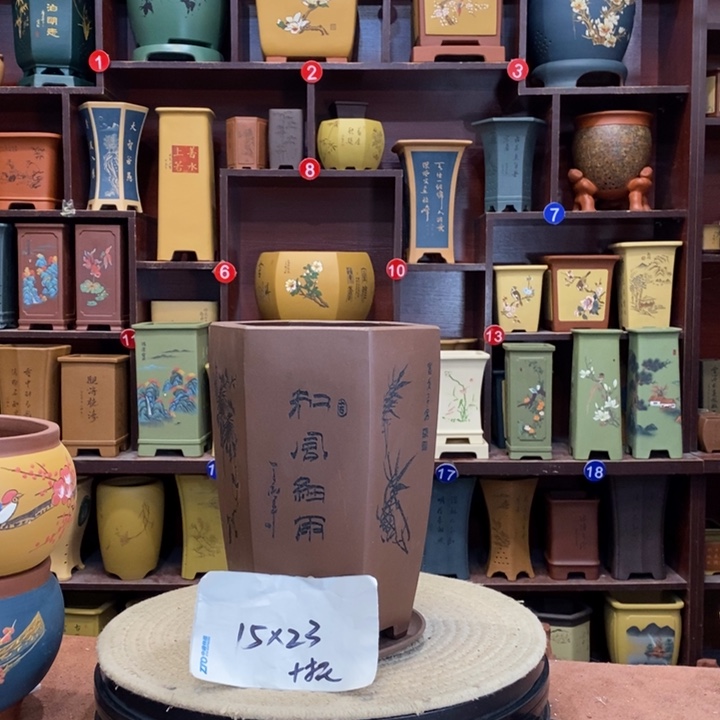 紫砂花盆紫砂作品