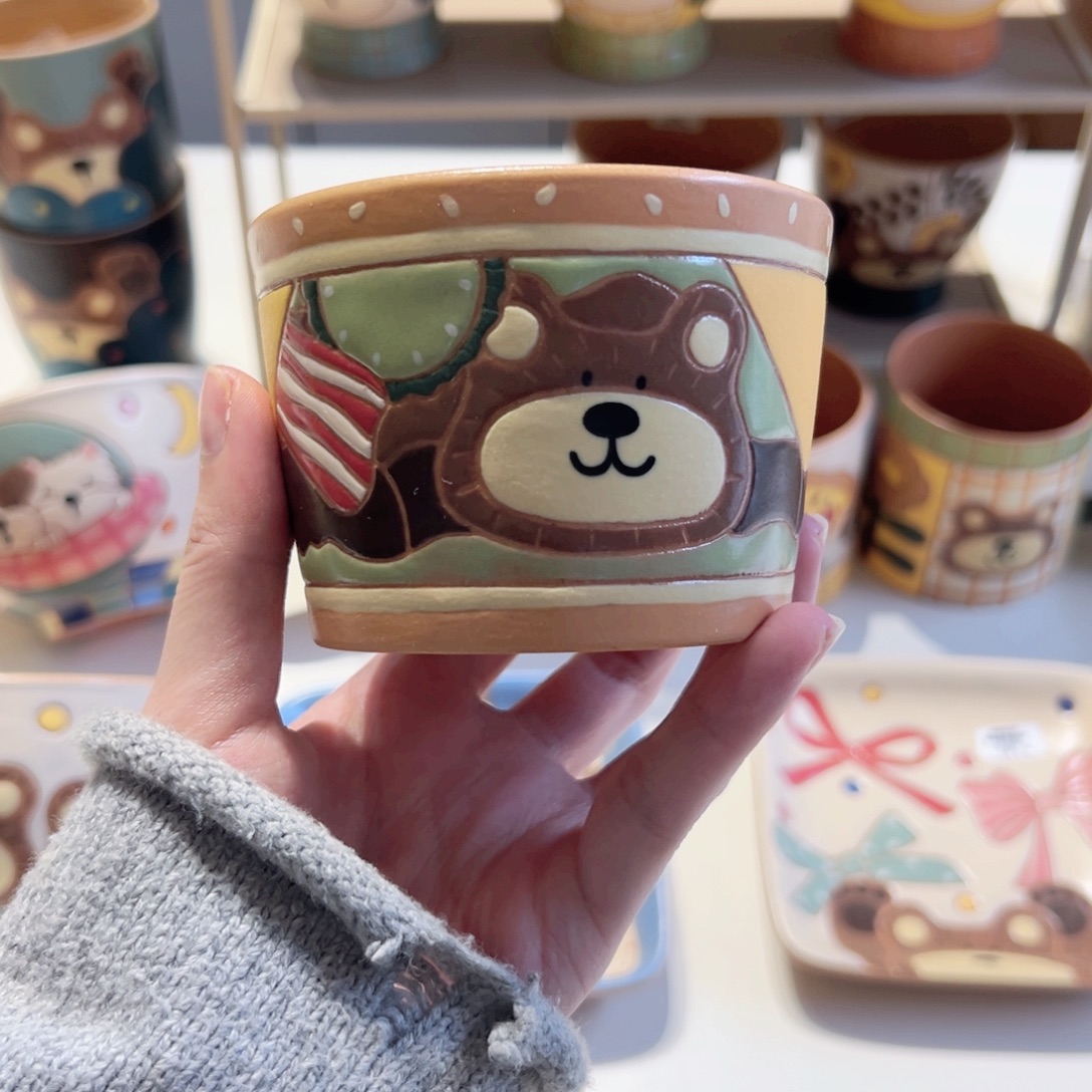 甜***舟手作陶瓷小猪口手作