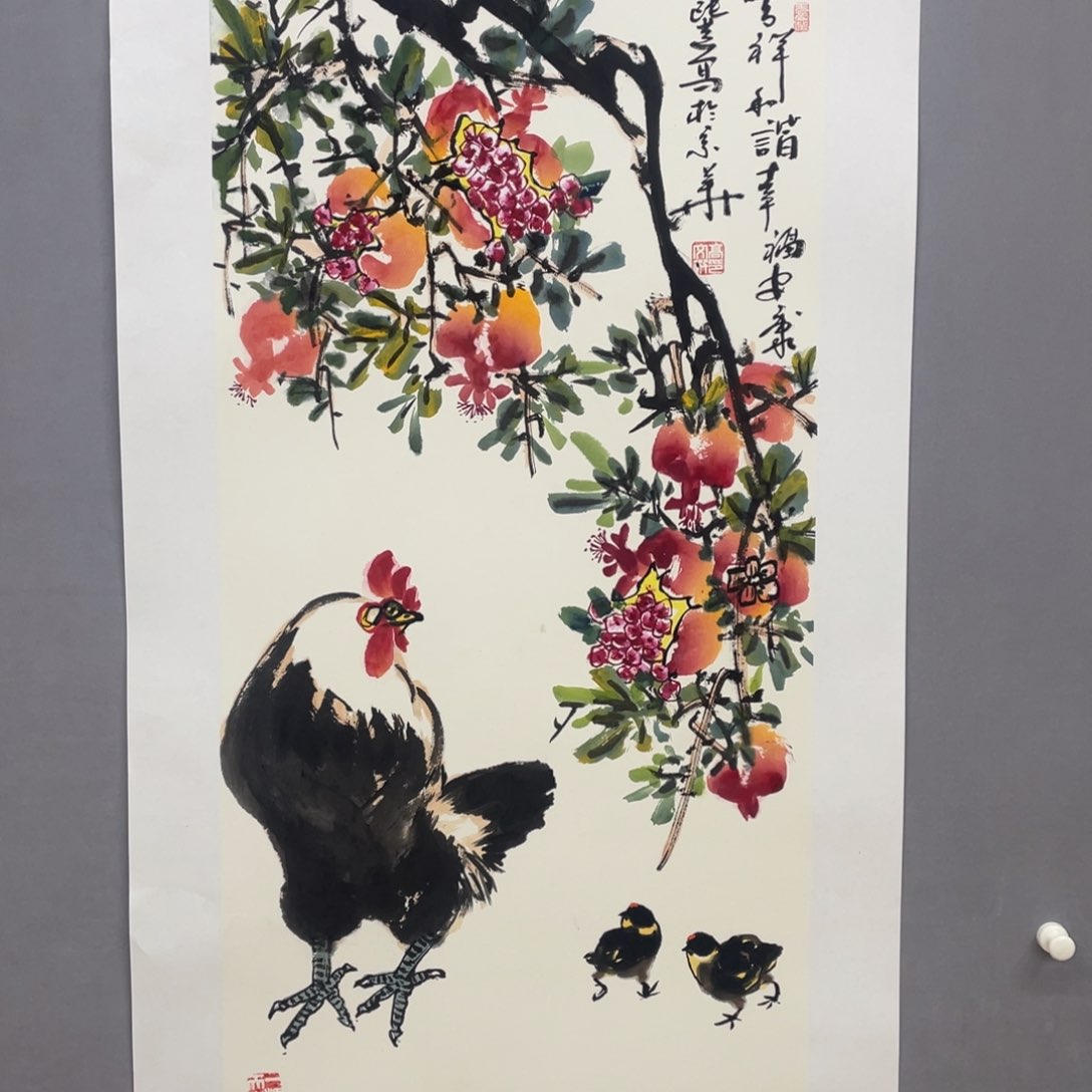 国画艺术家真人手绘