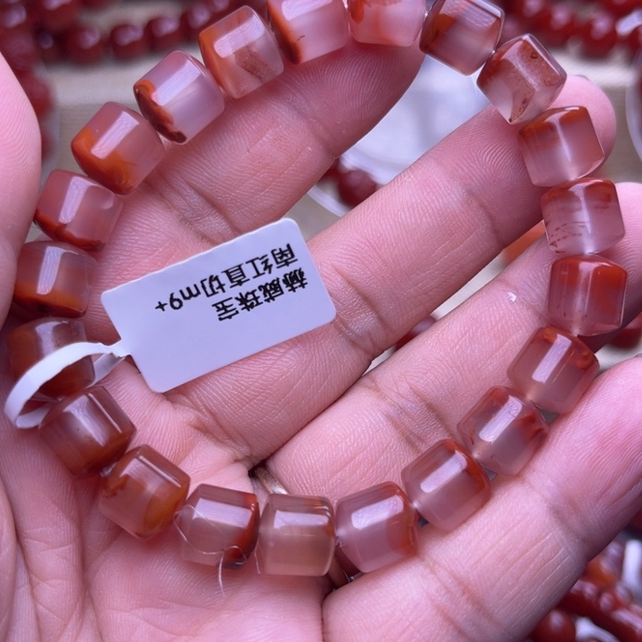 南红玛瑙未镶嵌颈饰红运当头