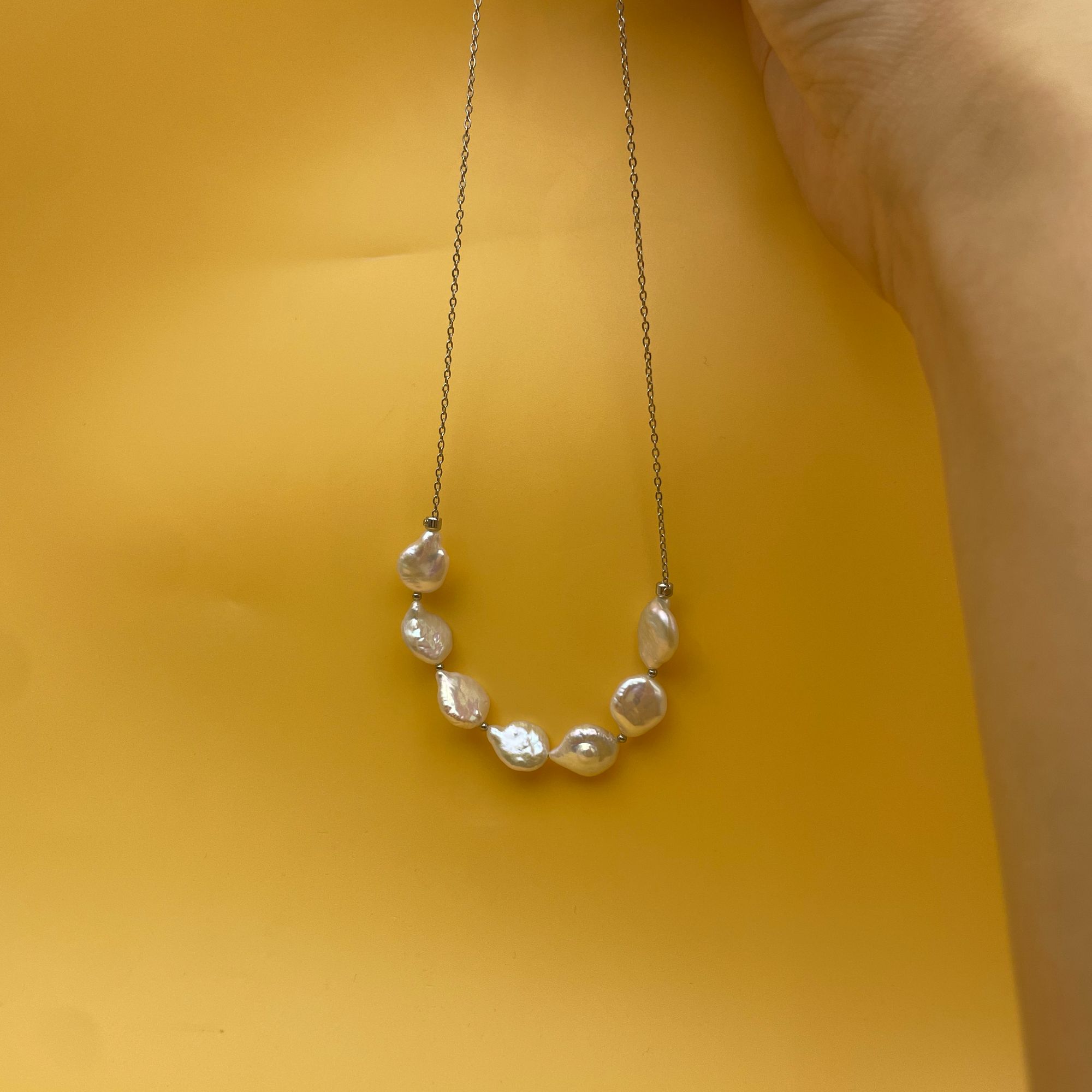 微笑锁骨链时尚小众设计感