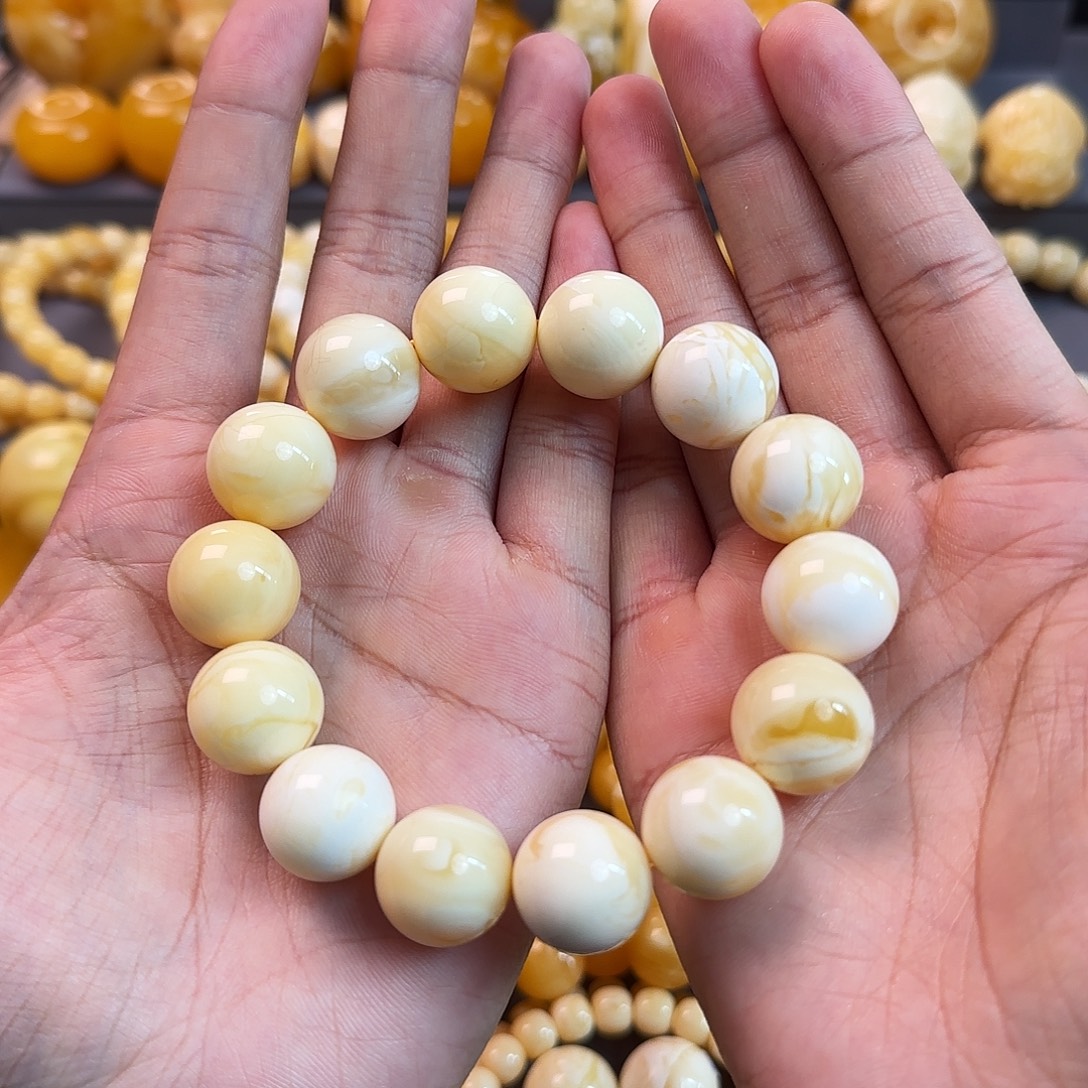 琥珀未镶嵌珠宝奇石17mm