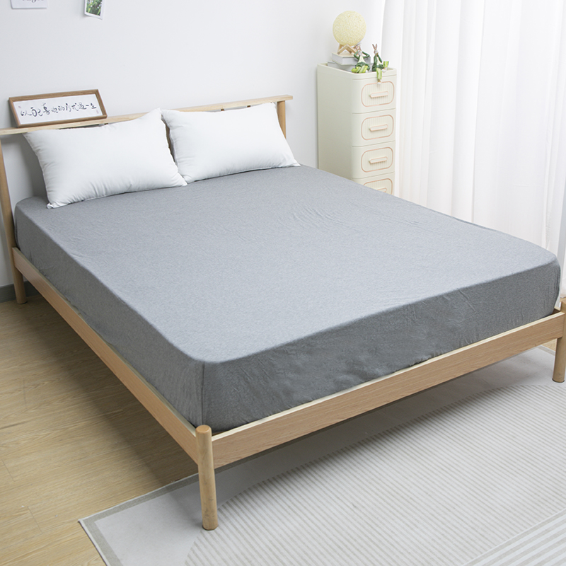 [外贸仓清货]纯棉床笠天竺棉全棉纯色加厚床罩透气可拆家用