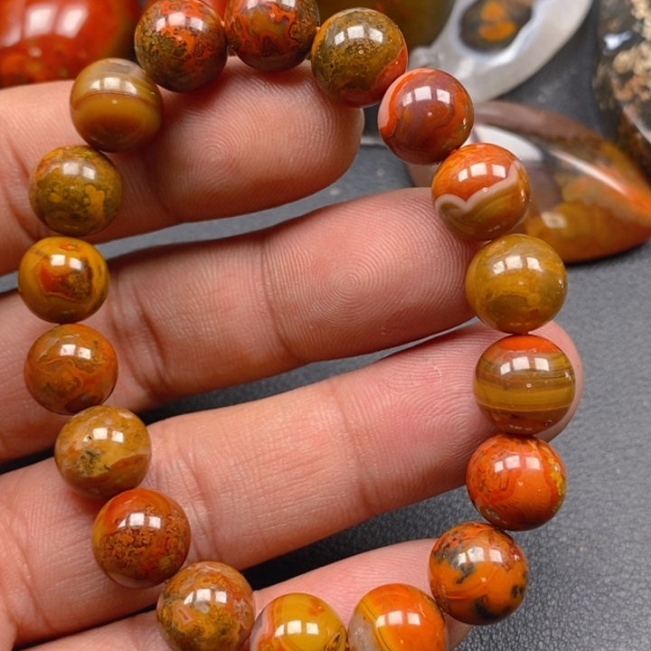 玛瑙/玉髓手链未镶嵌m***8