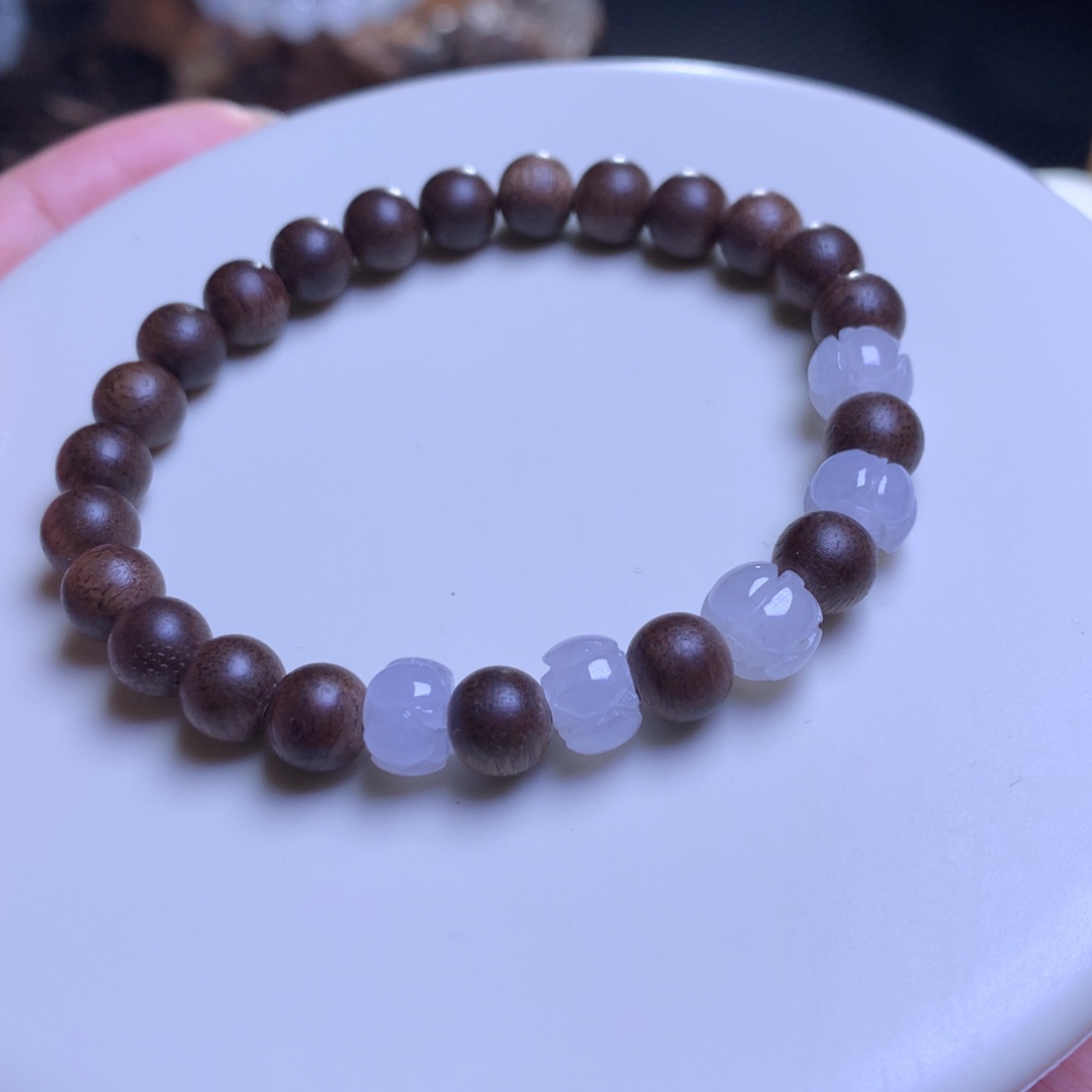 未镶嵌手链翡翠翡翠手串卡7.5