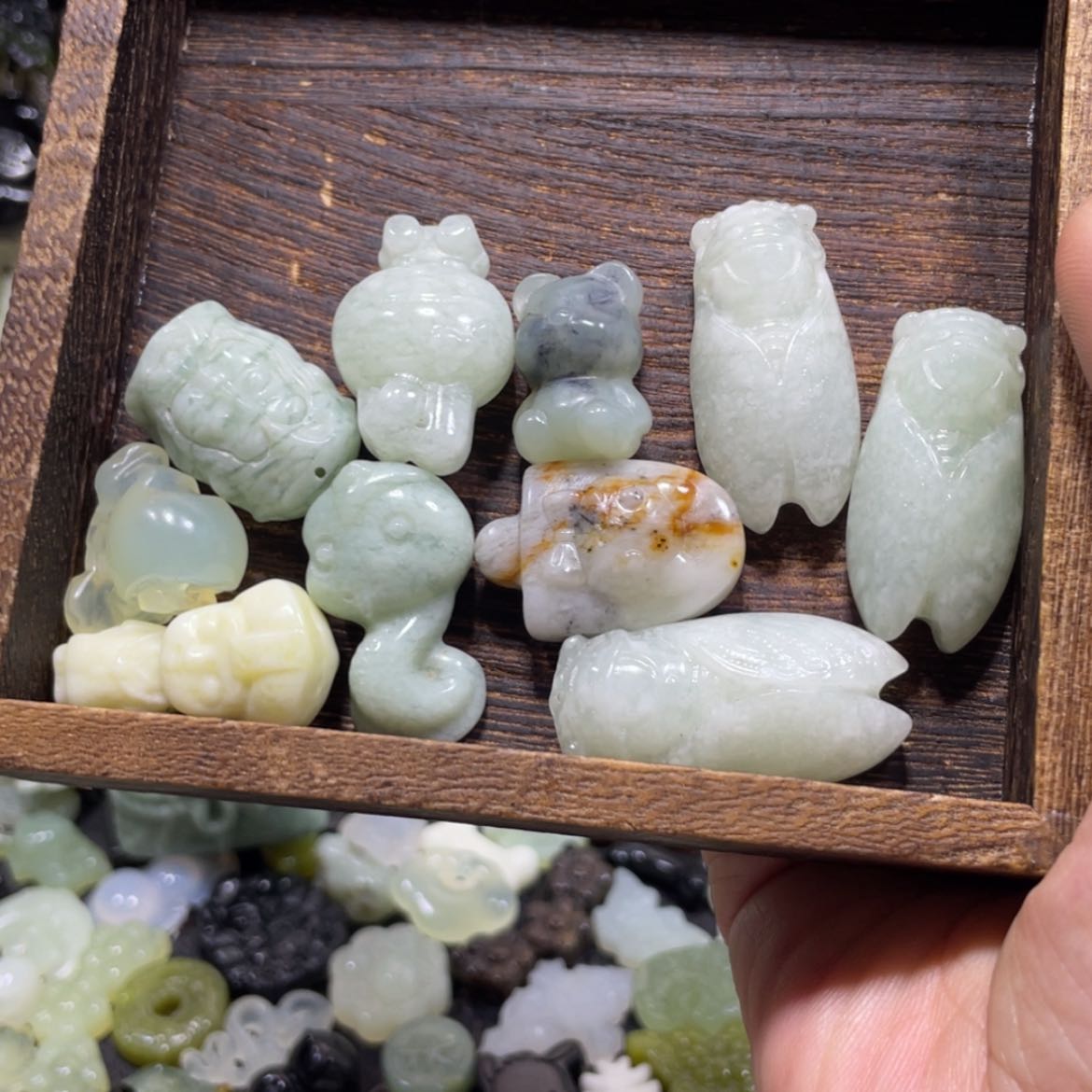 【闪购商品】岫玉颈饰未镶嵌初**旧36吊坠